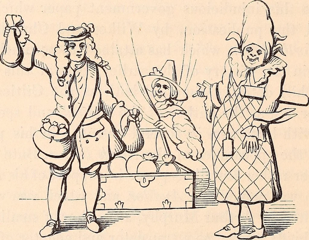 An illustration from England under the house of Hanover; : its history and condition during the reigns of the three Georges, illustrated from the caricatures and satires of the day., 1848, leaf 415