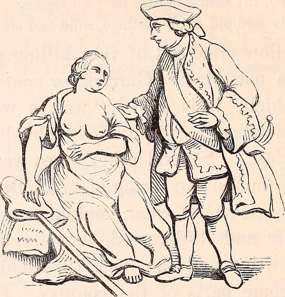 An illustration from England under the house of Hanover; : its history and condition during the reigns of the three Georges, illustrated from the caricatures and satires of the day., 1848, leaf 445