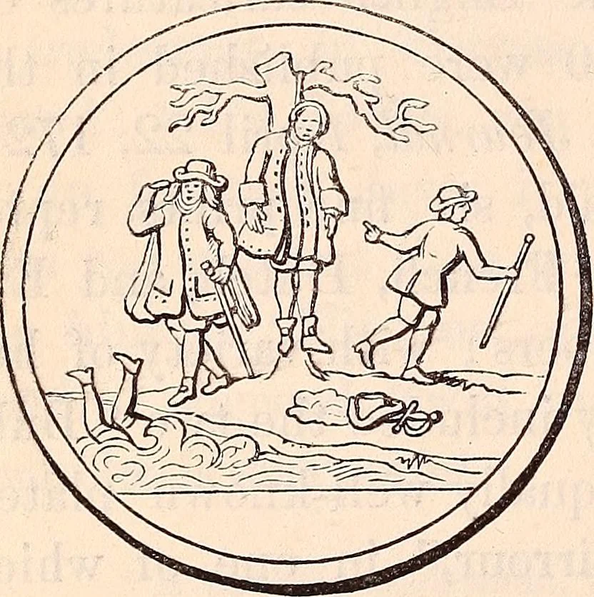 An illustration from England under the house of Hanover; : its history and condition during the reigns of the three Georges, illustrated from the caricatures and satires of the day., 1848, leaf 99