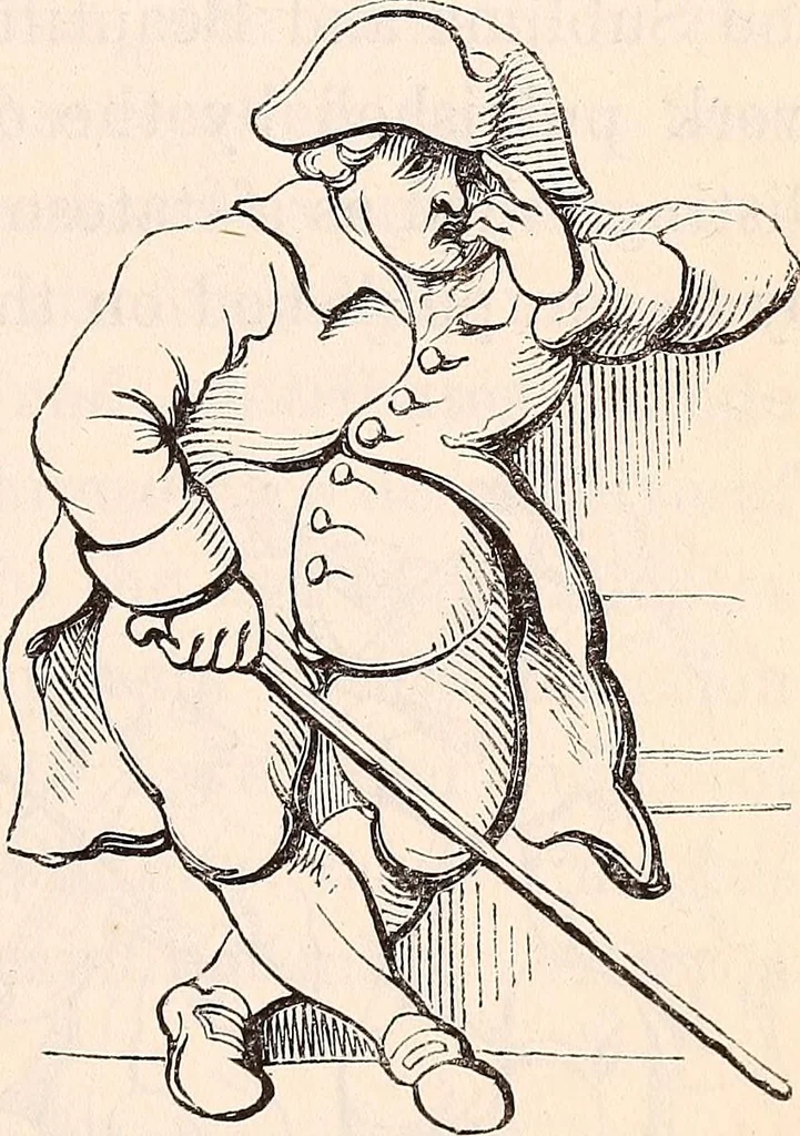 An illustration from England under the house of Hanover; : its history and condition during the reigns of the three Georges, illustrated from the caricatures and satires of the day., 1848, leaf 142