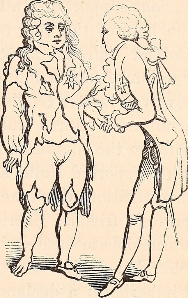 An illustration from England under the house of Hanover; : its history and condition during the reigns of the three Georges, illustrated from the caricatures and satires of the day., 1848, leaf 164