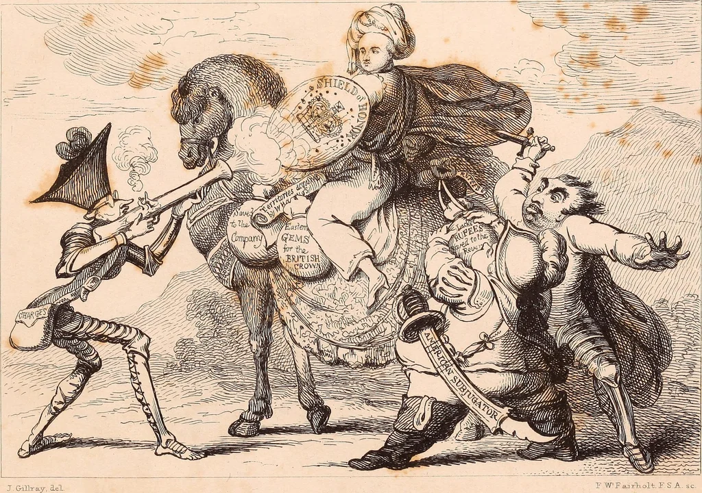 An illustration from England under the house of Hanover; : its history and condition during the reigns of the three Georges, illustrated from the caricatures and satires of the day., 1848, leaf 169