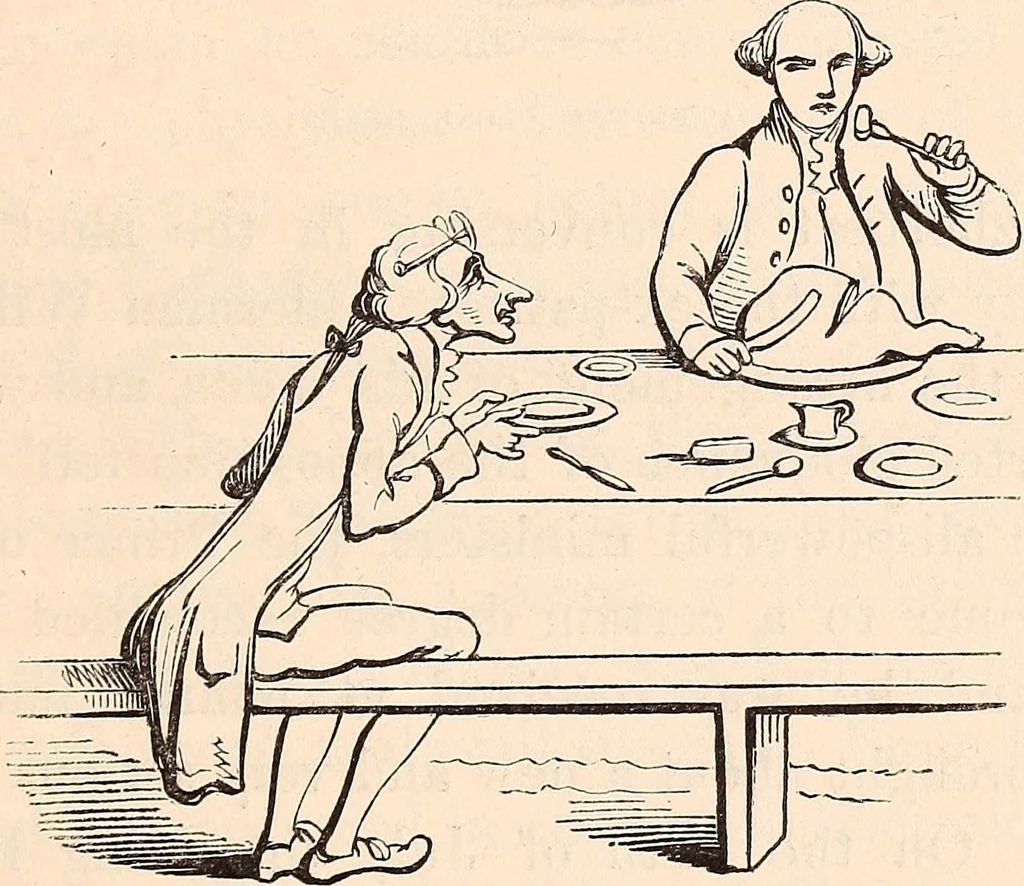 An illustration from England under the house of Hanover; : its history and condition during the reigns of the three Georges, illustrated from the caricatures and satires of the day., 1848, leaf 178