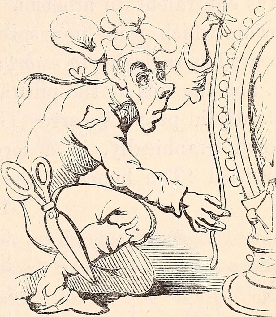 An illustration from England under the house of Hanover; : its history and condition during the reigns of the three Georges, illustrated from the caricatures and satires of the day., 1848, leaf 222
