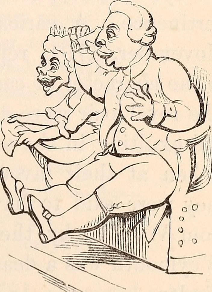 An illustration from England under the house of Hanover; : its history and condition during the reigns of the three Georges, illustrated from the caricatures and satires of the day., 1848, leaf 226