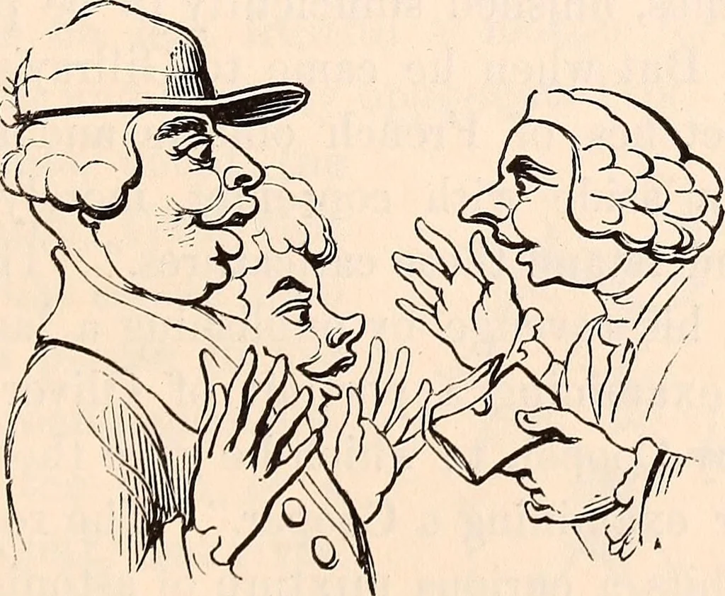 An illustration from England under the house of Hanover; : its history and condition during the reigns of the three Georges, illustrated from the caricatures and satires of the day., 1848, leaf 234