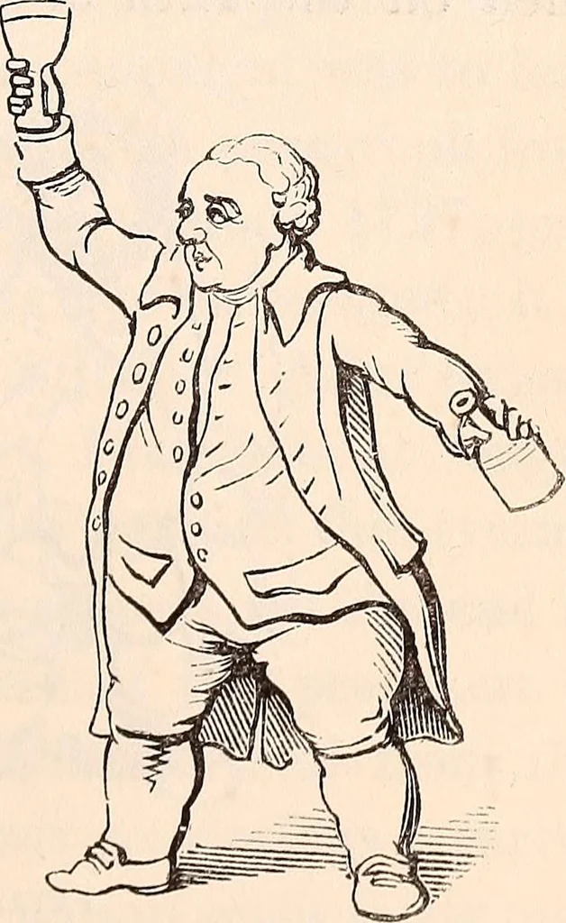 An illustration from England under the house of Hanover; : its history and condition during the reigns of the three Georges, illustrated from the caricatures and satires of the day., 1848, leaf 306