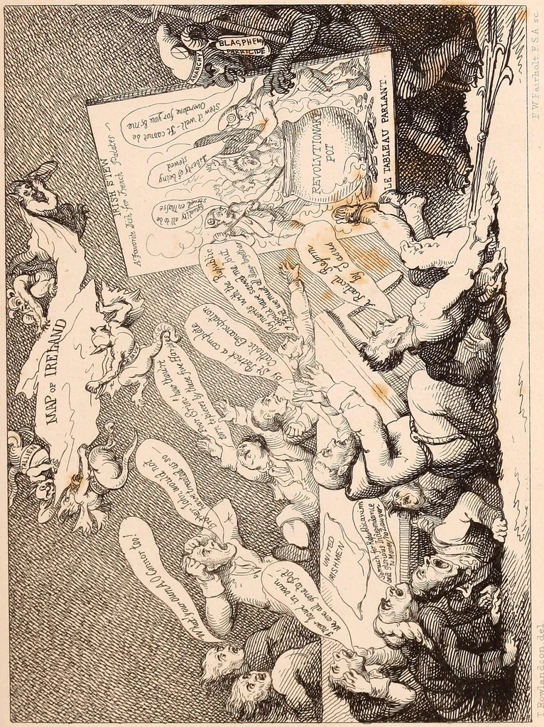 An illustration from England under the house of Hanover; : its history and condition during the reigns of the three Georges, illustrated from the caricatures and satires of the day., 1848, leaf 328