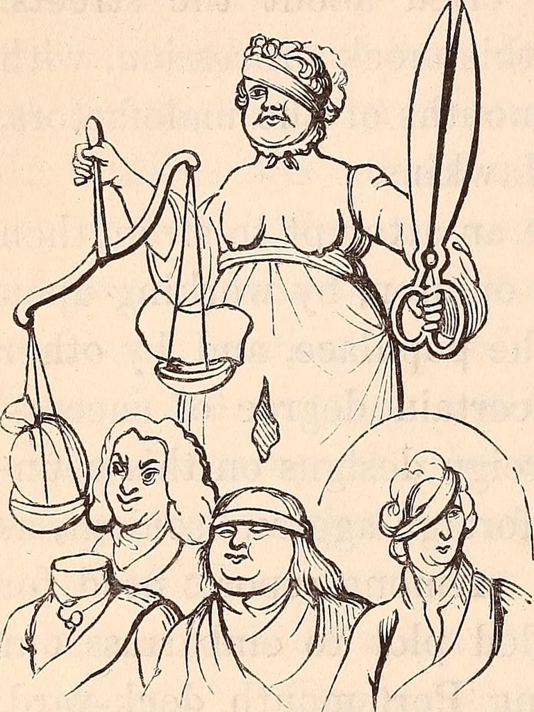 An illustration from England under the house of Hanover; : its history and condition during the reigns of the three Georges, illustrated from the caricatures and satires of the day., 1848, leaf 33
