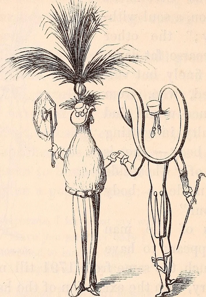 An illustration from England under the house of Hanover; : its history and condition during the reigns of the three Georges, illustrated from the caricatures and satires of the day., 1848, leaf 343