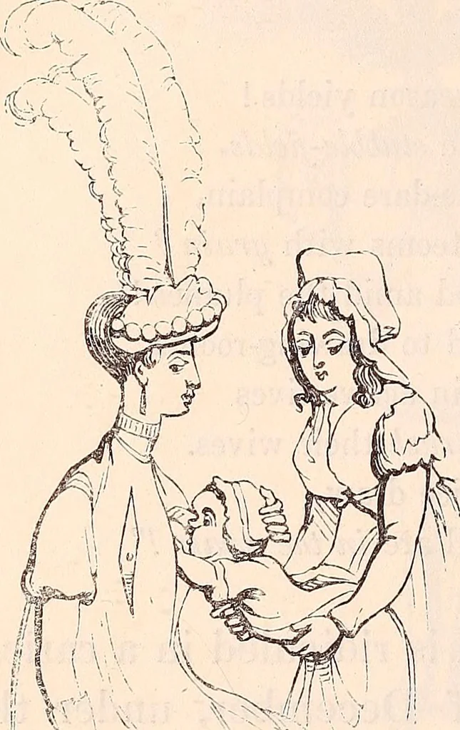 An illustration from England under the house of Hanover; : its history and condition during the reigns of the three Georges, illustrated from the caricatures and satires of the day., 1848, leaf 345