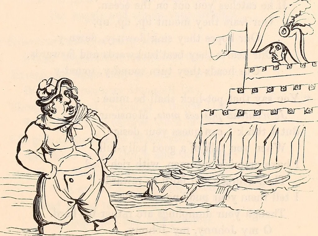An illustration from England under the house of Hanover; : its history and condition during the reigns of the three Georges, illustrated from the caricatures and satires of the day., 1848, leaf 432