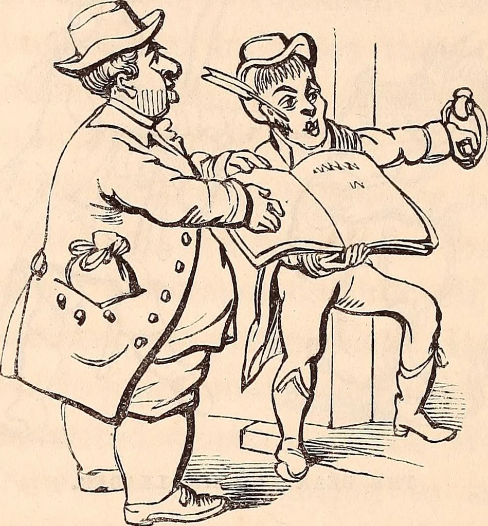 An illustration from England under the house of Hanover; : its history and condition during the reigns of the three Georges, illustrated from the caricatures and satires of the day., 1848, leaf 459