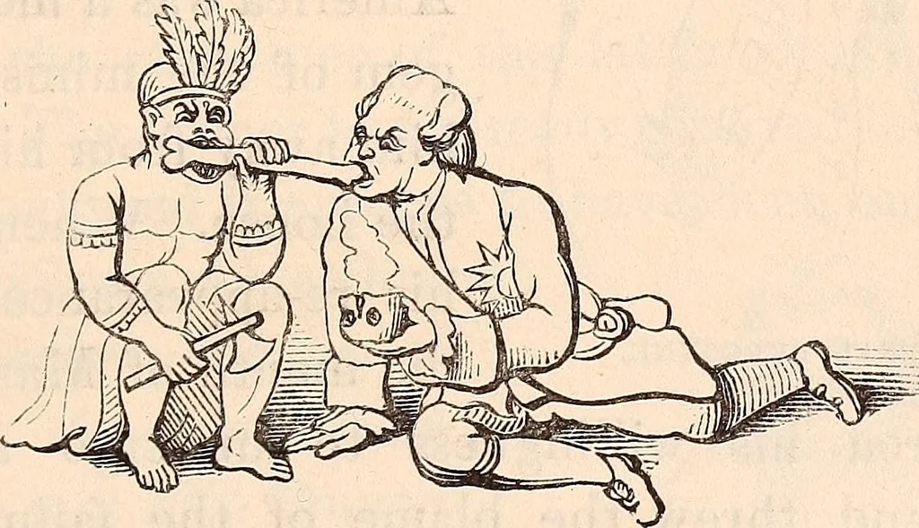 An illustration from England under the house of Hanover; : its history and condition during the reigns of the three Georges, illustrated from the caricatures and satires of the day., 1848, leaf 46