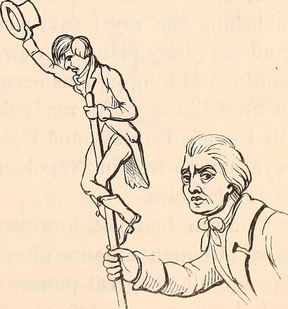 An illustration from England under the house of Hanover; : its history and condition during the reigns of the three Georges, illustrated from the caricatures and satires of the day., 1848, leaf 466