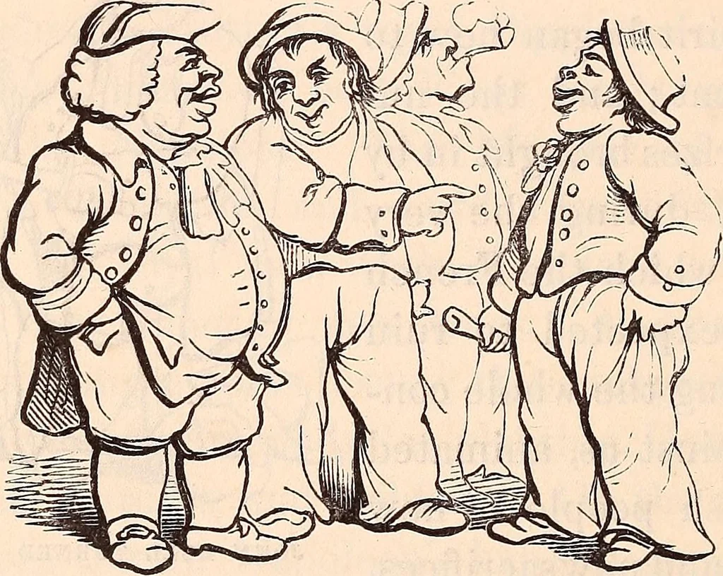 An illustration from England under the house of Hanover; : its history and condition during the reigns of the three Georges, illustrated from the caricatures and satires of the day., 1848, leaf 469