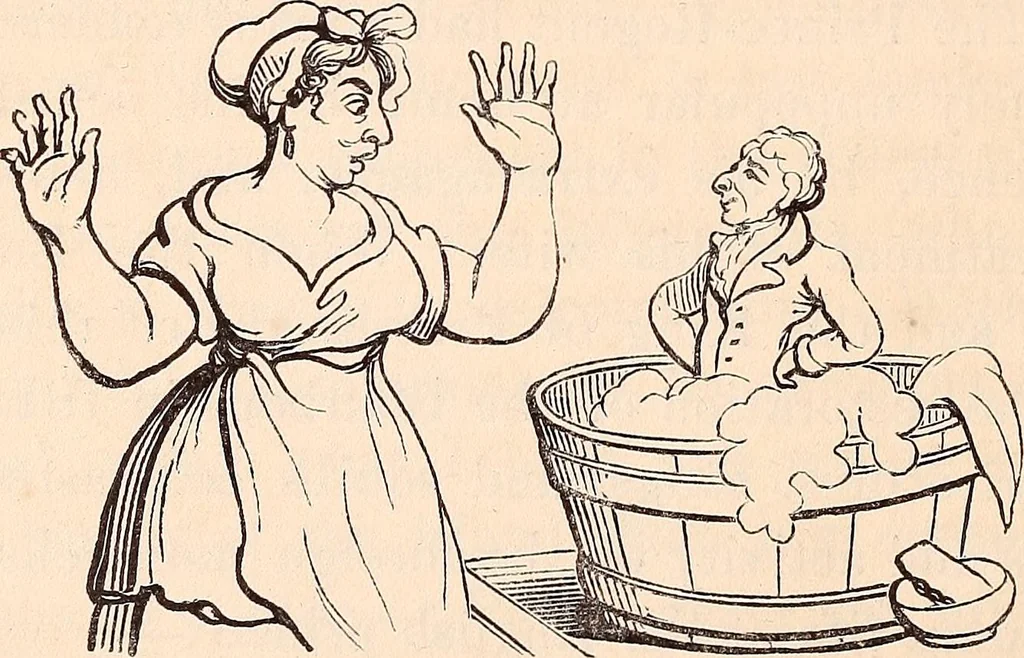 An illustration from England under the house of Hanover; : its history and condition during the reigns of the three Georges, illustrated from the caricatures and satires of the day., 1848, leaf 485