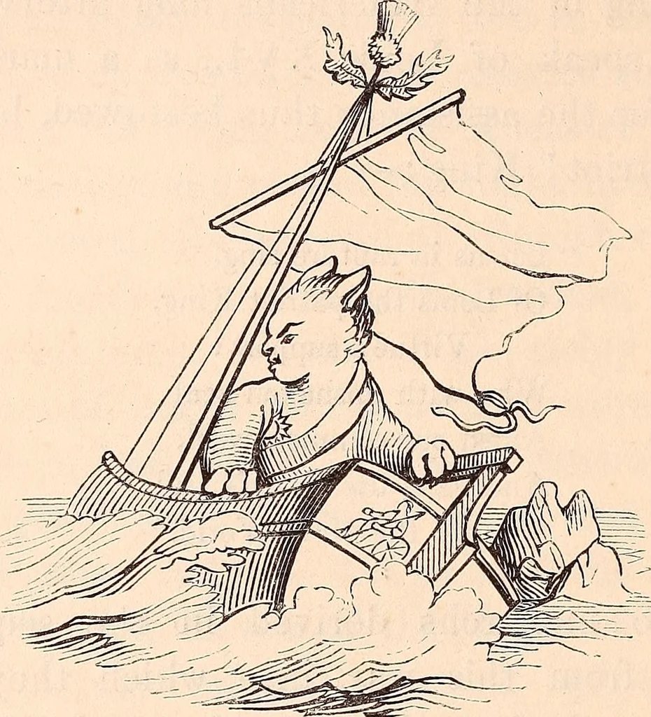 An illustration from England under the house of Hanover; : its history and condition during the reigns of the three Georges, illustrated from the caricatures and satires of the day., 1848, leaf 53