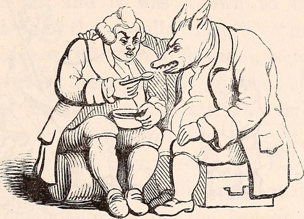 An illustration from England under the house of Hanover; : its history and condition during the reigns of the three Georges, illustrated from the caricatures and satires of the day., 1848, leaf 94