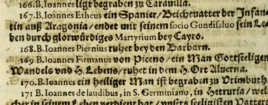 An illustration from Englischen liebbrinnendten S. Francisci Ordens Relations Continuation, : oder Volführung angedeuter Excellentz ... in nechst aussgefertigter Relation von dess Königreichs Voxu in japonischem Keyserthumb gottselige Bekehrung, &c., 1617, leaf 48