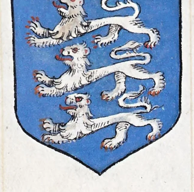 An illustration from English armorial : manuscript, 1603, leaf 36