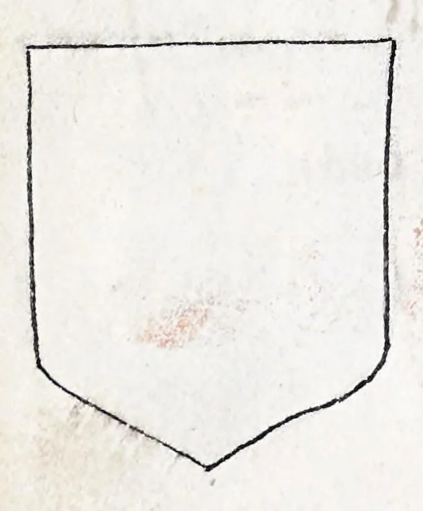 An illustration from English armorial : manuscript, 1603, leaf 62