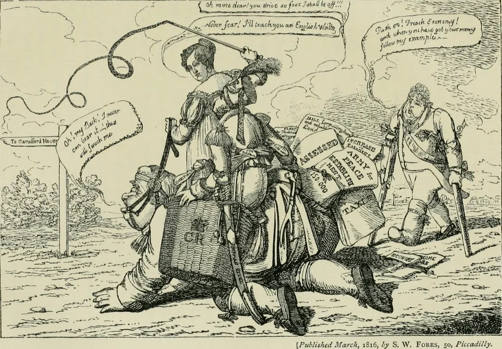 An illustration from English caricaturists and graphic humourists of the nineteeth century : How they illustrated and interpreted their times, 1886, leaf 109