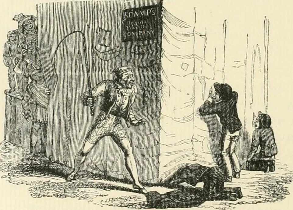 An illustration from English caricaturists and graphic humourists of the nineteeth century : How they illustrated and interpreted their times, 1886, leaf 150