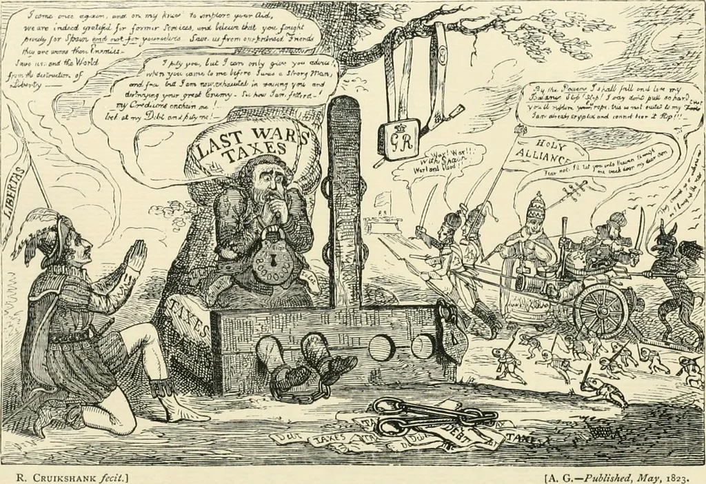 An illustration from English caricaturists and graphic humourists of the nineteeth century : How they illustrated and interpreted their times, 1886, leaf 166