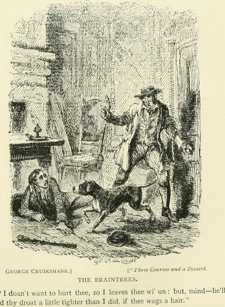 An illustration from English caricaturists and graphic humourists of the nineteeth century : How they illustrated and interpreted their times, 1886, leaf 246