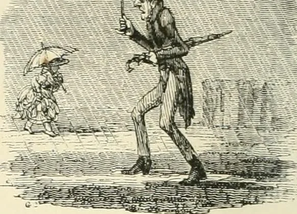 An illustration from English caricaturists and graphic humourists of the nineteeth century : How they illustrated and interpreted their times, 1886, leaf 252