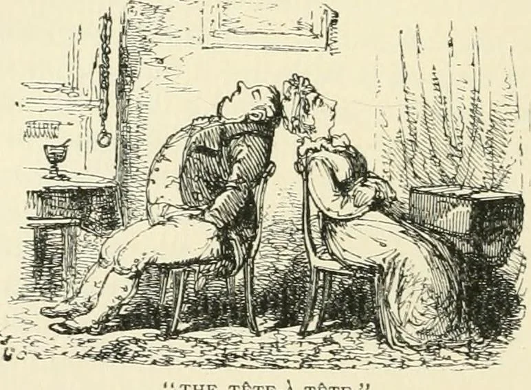 An illustration from English caricaturists and graphic humourists of the nineteeth century : How they illustrated and interpreted their times, 1886, leaf 252