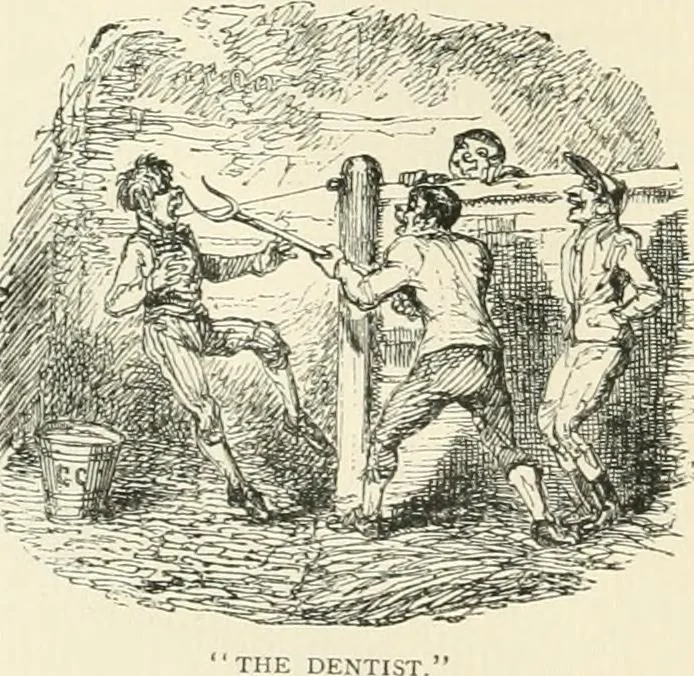 An illustration from English caricaturists and graphic humourists of the nineteeth century : How they illustrated and interpreted their times, 1886, leaf 252