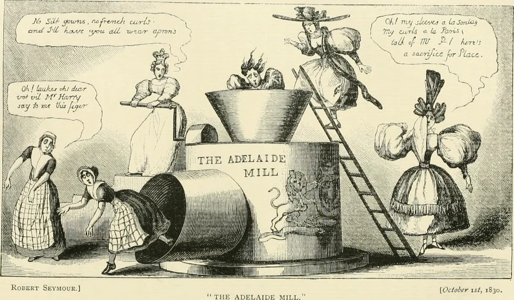 An illustration from English caricaturists and graphic humourists of the nineteeth century : How they illustrated and interpreted their times, 1886, leaf 298