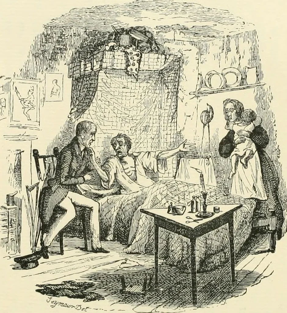 An illustration from English caricaturists and graphic humourists of the nineteeth century : How they illustrated and interpreted their times, 1886, leaf 320