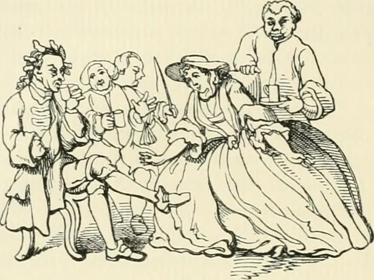 An illustration from English caricaturists and graphic humourists of the nineteeth century : How they illustrated and interpreted their times, 1886, leaf 40