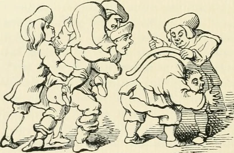 An illustration from English caricaturists and graphic humourists of the nineteeth century : How they illustrated and interpreted their times, 1886, leaf 40