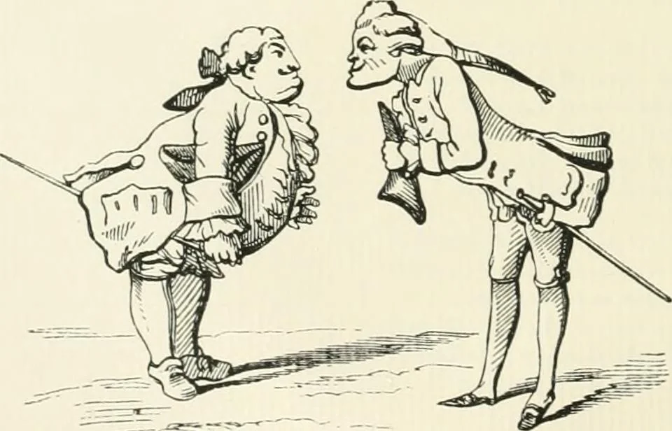 An illustration from English caricaturists and graphic humourists of the nineteeth century : How they illustrated and interpreted their times, 1886, leaf 50