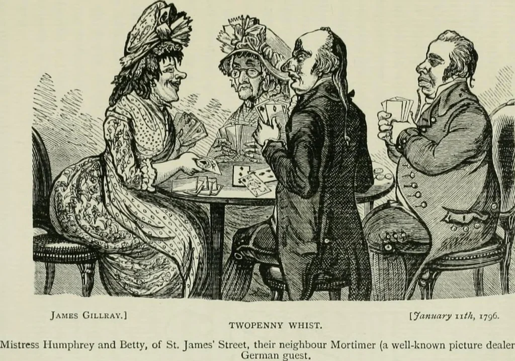 An illustration from English caricaturists and graphic humourists of the nineteeth century : How they illustrated and interpreted their times, 1886, leaf 61