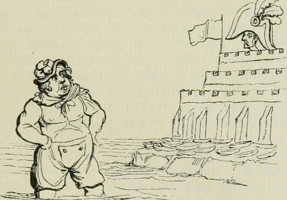 An illustration from English caricaturists and graphic humourists of the nineteeth century : How they illustrated and interpreted their times, 1886, leaf 65