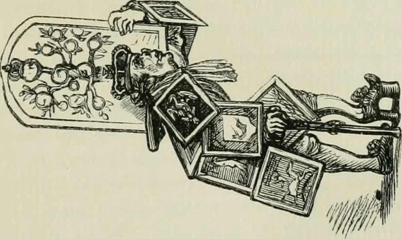 An illustration from English caricaturists and graphic humourists of the nineteeth century : How they illustrated and interpreted their times, 1886, leaf 69