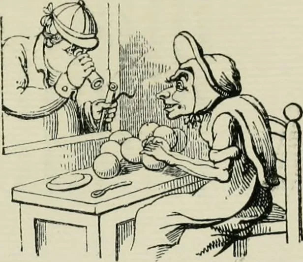 An illustration from English caricaturists and graphic humourists of the nineteeth century : How they illustrated and interpreted their times, 1886, leaf 75