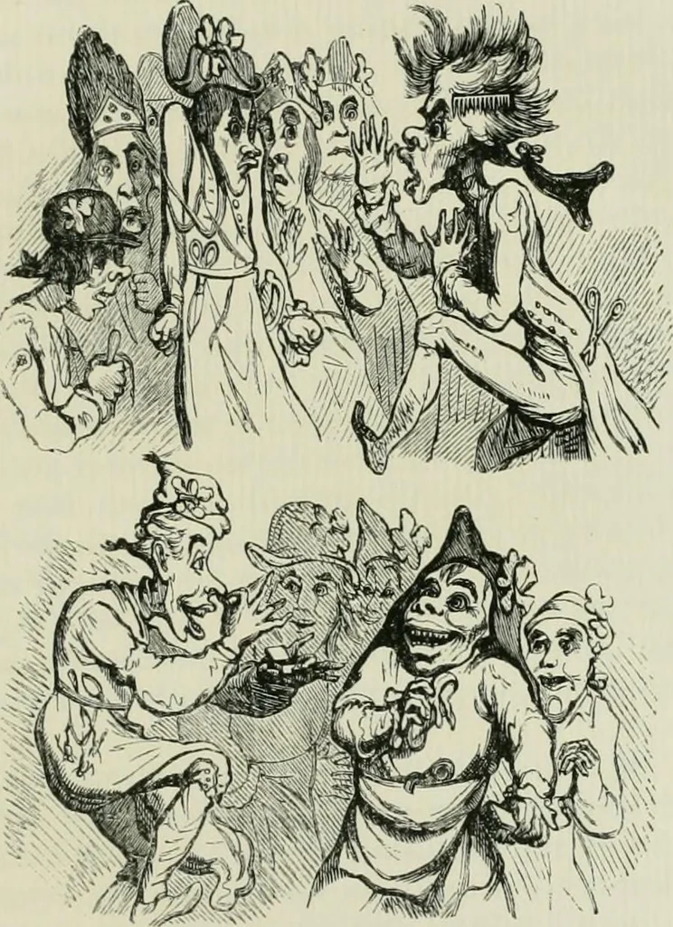 An illustration from English caricaturists and graphic humourists of the nineteeth century : How they illustrated and interpreted their times, 1886, leaf 79