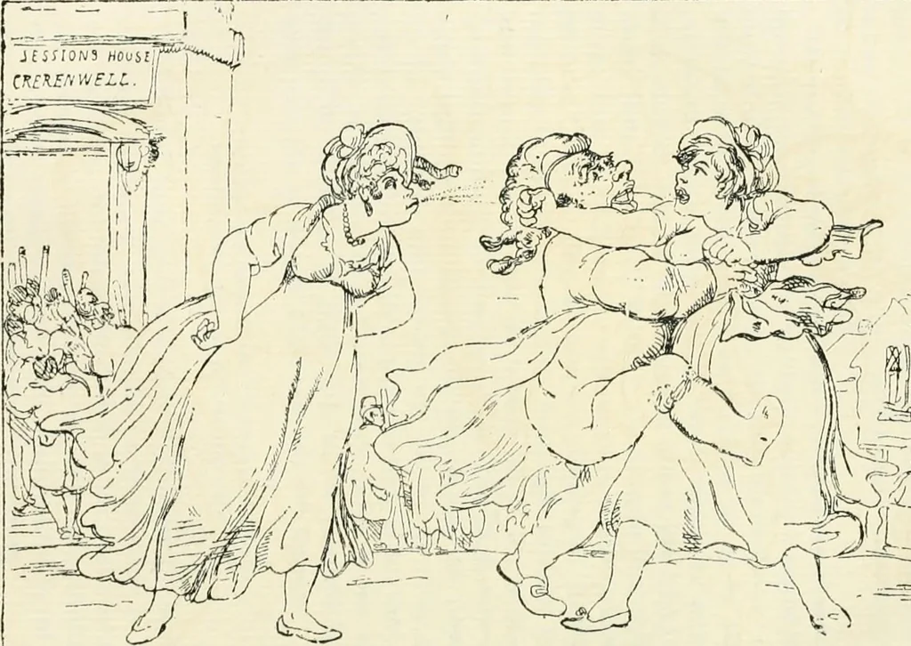 An illustration from English caricaturists and graphic humourists of the nineteeth century : How they illustrated and interpreted their times, 1886, leaf 84