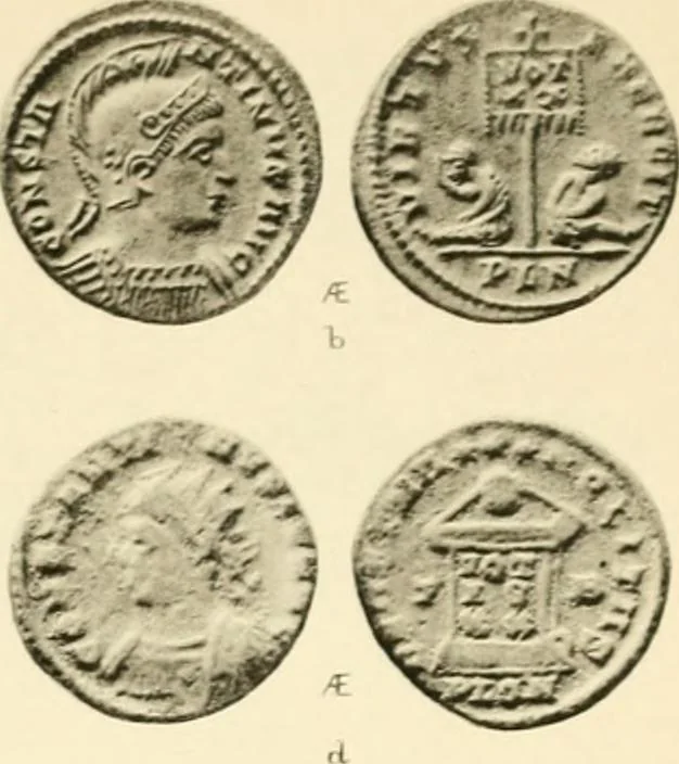 An illustration from A catalogue of English coins in the British museum. Anglo-Saxon series .., 1887, leaf 392