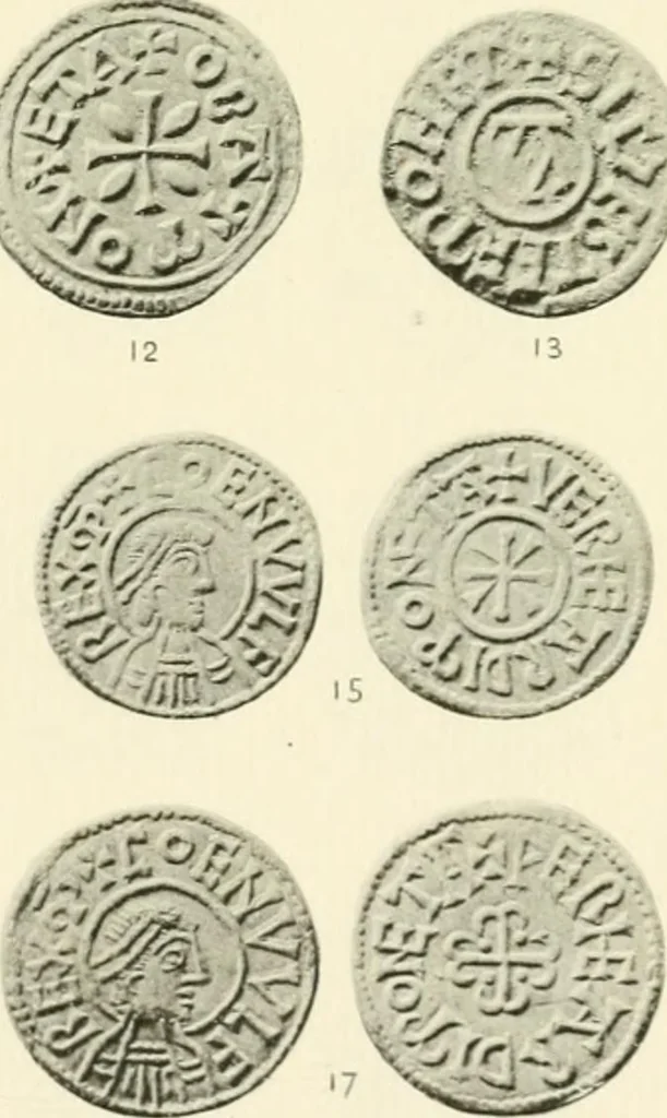 An illustration from A catalogue of English coins in the British museum. Anglo-Saxon series .., 1887, leaf 406