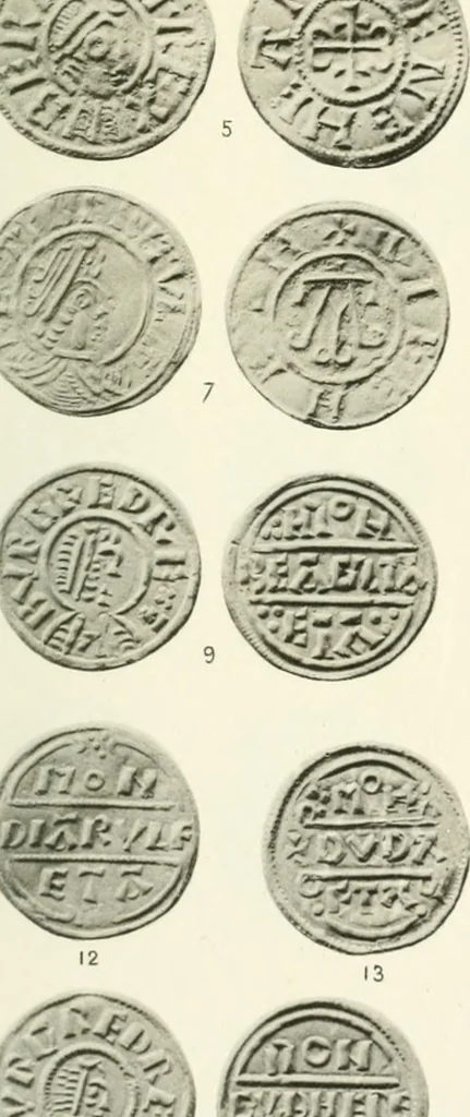An illustration from A catalogue of English coins in the British museum. Anglo-Saxon series .., 1887, leaf 410