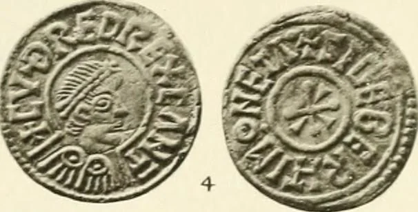 An illustration from A catalogue of English coins in the British museum. Anglo-Saxon series .., 1887, leaf 412