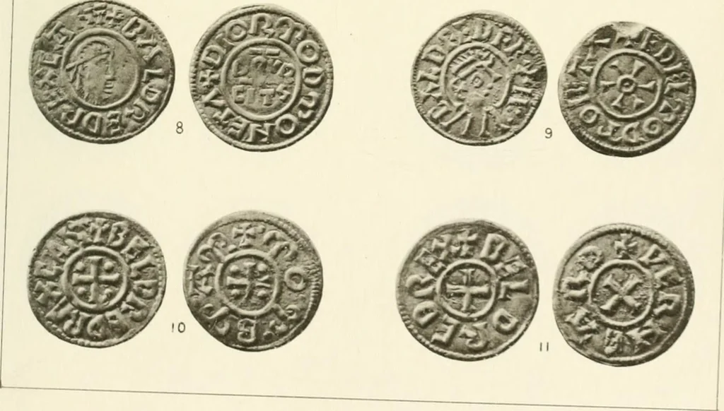 An illustration from A catalogue of English coins in the British museum. Anglo-Saxon series .., 1887, leaf 412