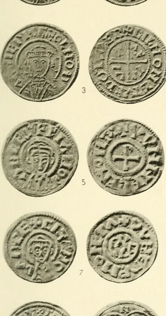 An illustration from A catalogue of English coins in the British museum. Anglo-Saxon series .., 1887, leaf 416